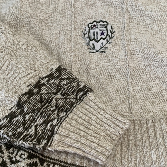 VINTAGE The Cotton Exchange Fisherman Sweater Unisex XL 100% Cotton MADE in USA - Picture 10 of 13